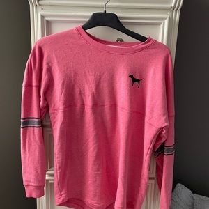 Pink long sleeve pull over
